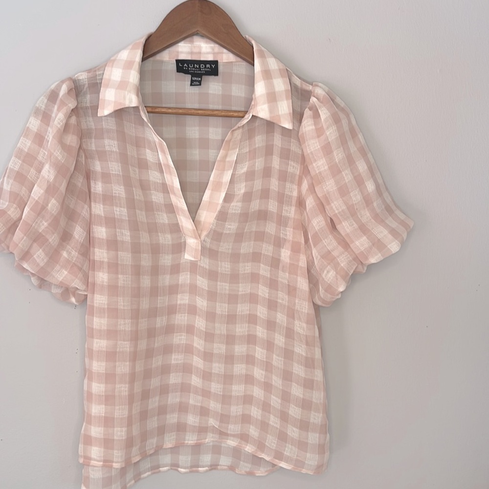 Peplum women’s pink blouse